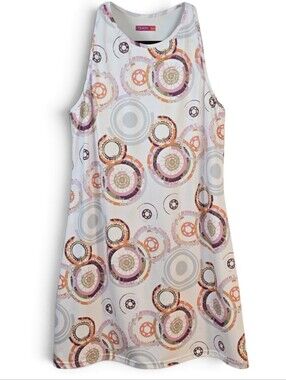 TERRY Bicycles Soleil Sleevless Racerback Cycling Dress XXL Wheel Retro Print